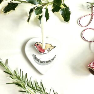 Robin Candle Holders - 'Loved ones are near'