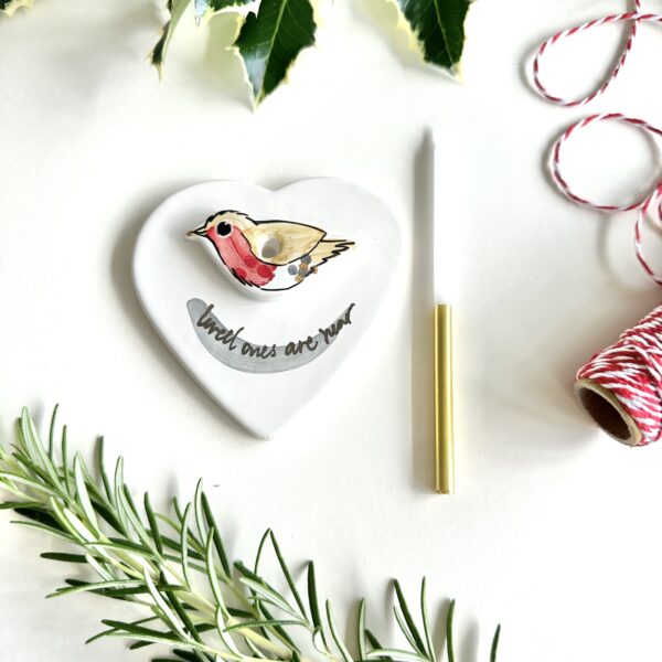 Robin Candle Holders - 'Loved ones are near' - Image 2