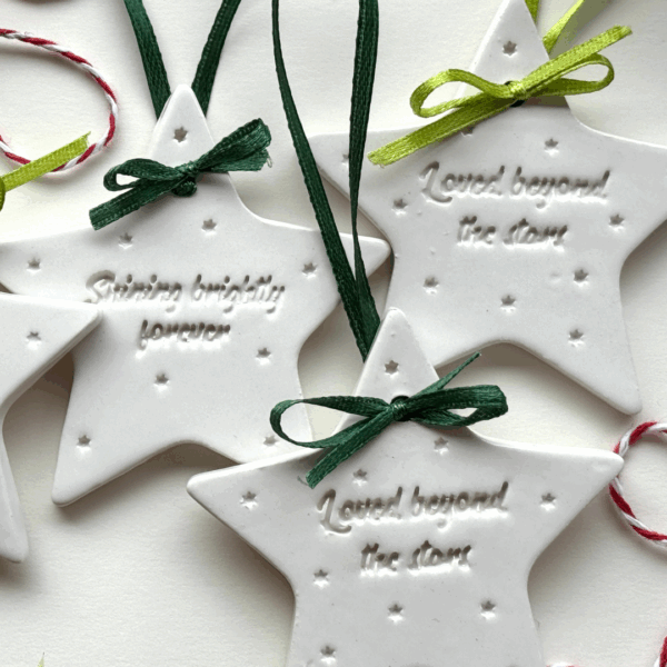 Handcrafted Ceramic Star Ornament - Image 3