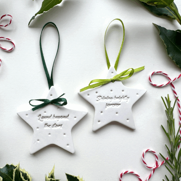 Handcrafted Ceramic Star Ornament - Image 2