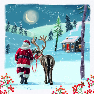 Santa Snowscape