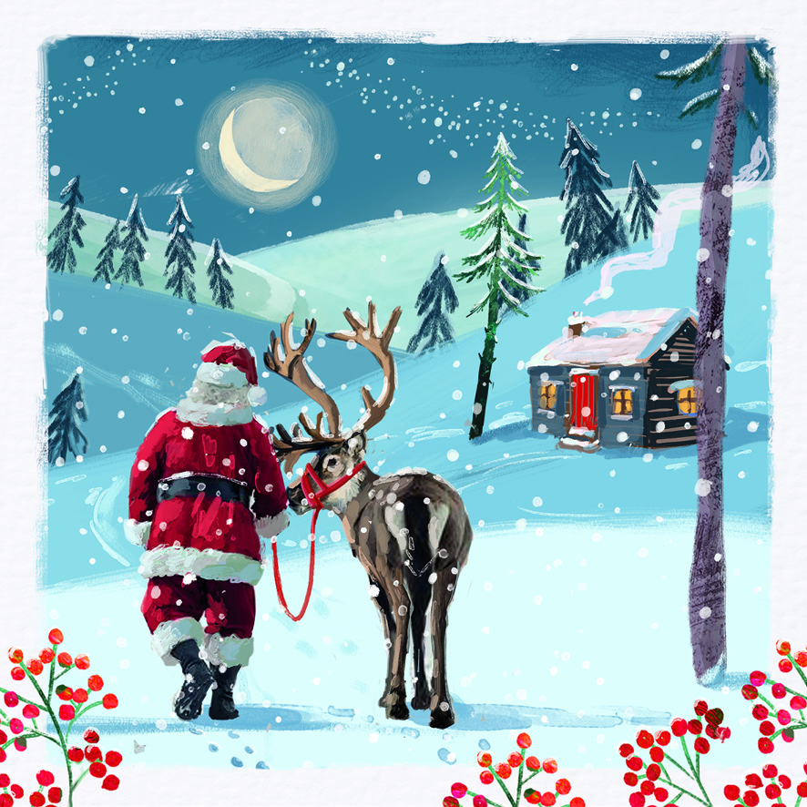Santa Snowscape